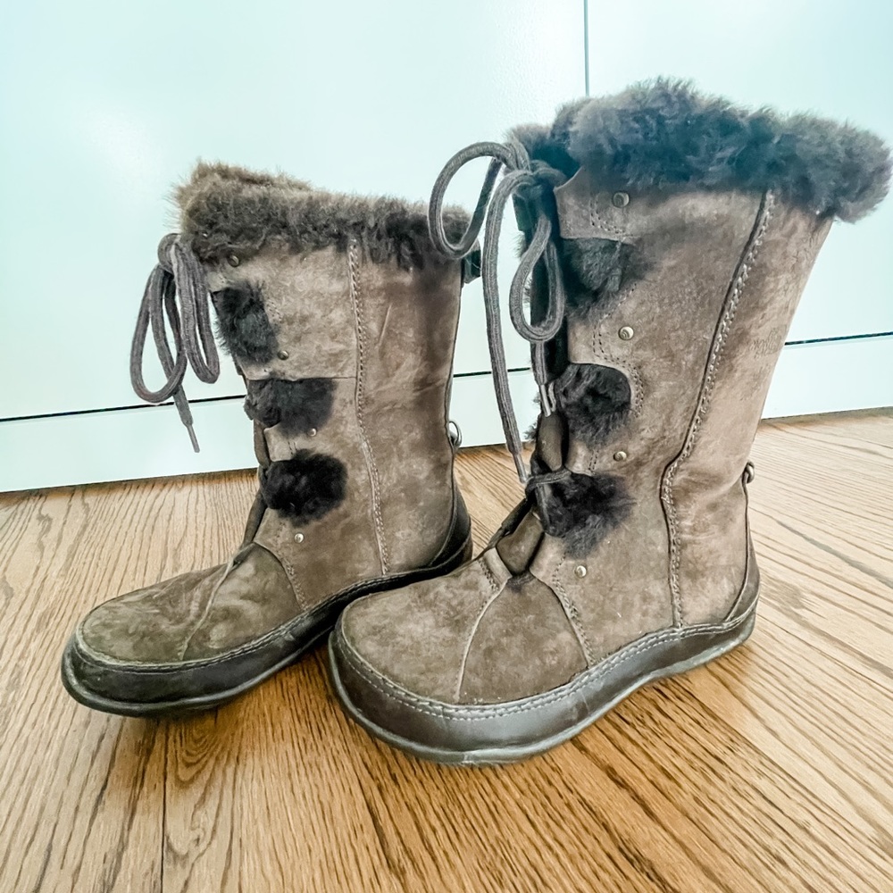 North Face shearling snow boots